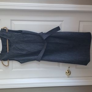 EUC Isda & Co Grey Sleeveless Shift Dress